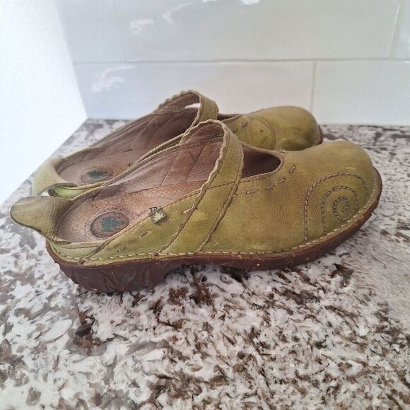 El Naturalista Women's Yggdrasil Mule US 8.5 Green  Leather Mary Jane Shoes - Picture 2 of 7
